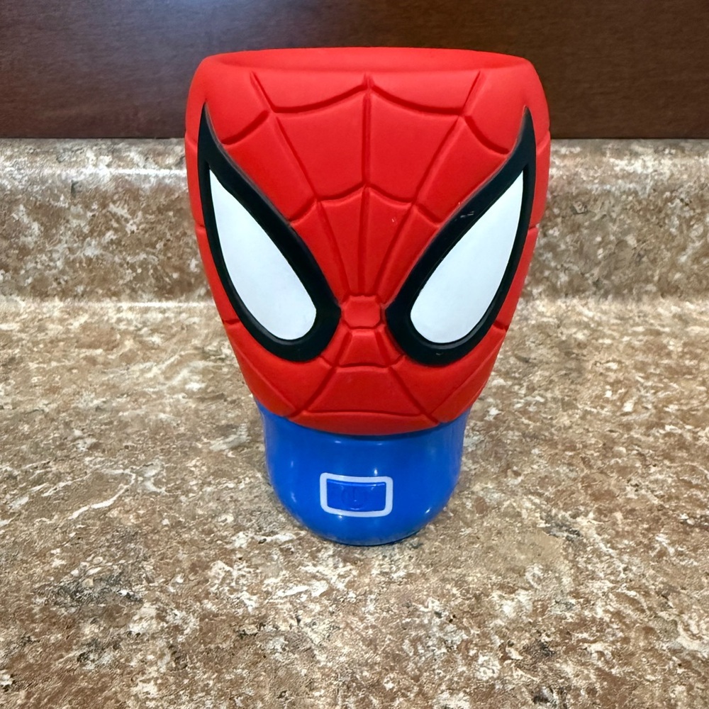 Scentsy Red and Blue Spider Hero Ceramic Warmer